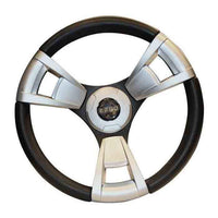 Thumbnail for 13 Inch Premium Italian Steering Wheel in Brushed